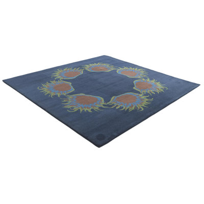 Square Odenton Navy Blue Rug