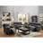 Contemporary Style Recliner With Slate Blue Breathable Living Space In Upholstery