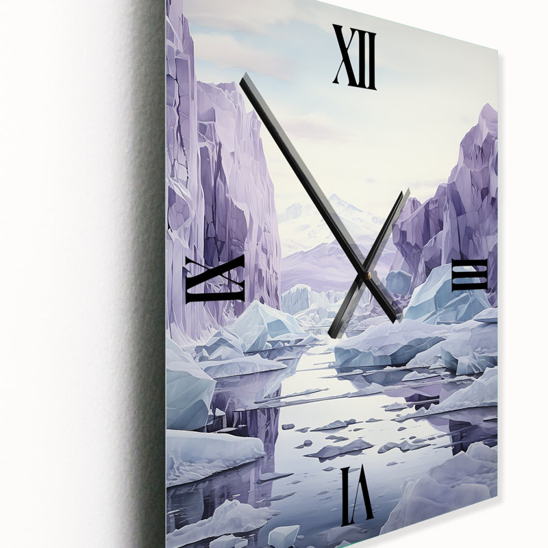 Anantram - Horloge murale paysage et nature surdimensionnée, Grand