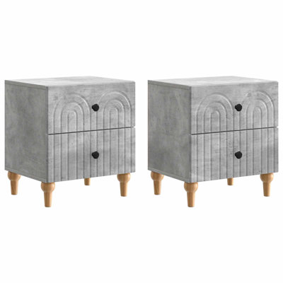 43cm W Manufactured Wood Bedside Table