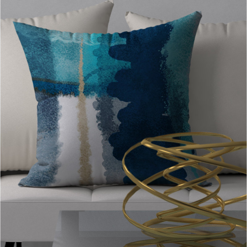 Housse de coussin décorative carrée et insert keenest, 18 po x 18 po