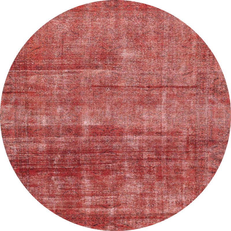 Abstract Indoor Rug, Round 6'
