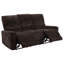 Canapé inclinable Heise en chenille brun foncé-122505268
