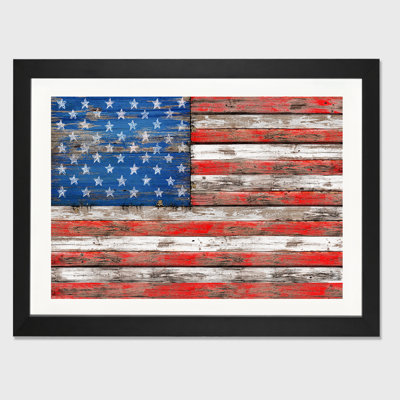 « usa rétro bois » par diego trigall, impression