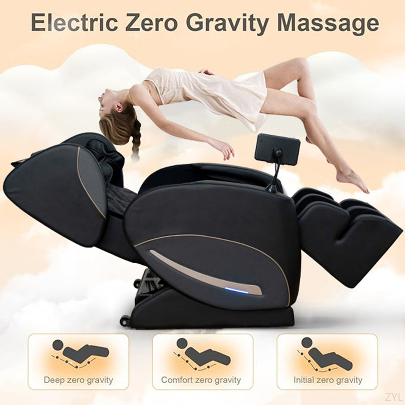 Fauteuil inclinable Zero Gravity avec 10 têtes de massage et une pression d'air sur tout le corps
