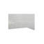 Système de douche en alcôve en acrylique blanc avec lignes de coulis noires Illusions l 60 po x P 32 po Illusions
