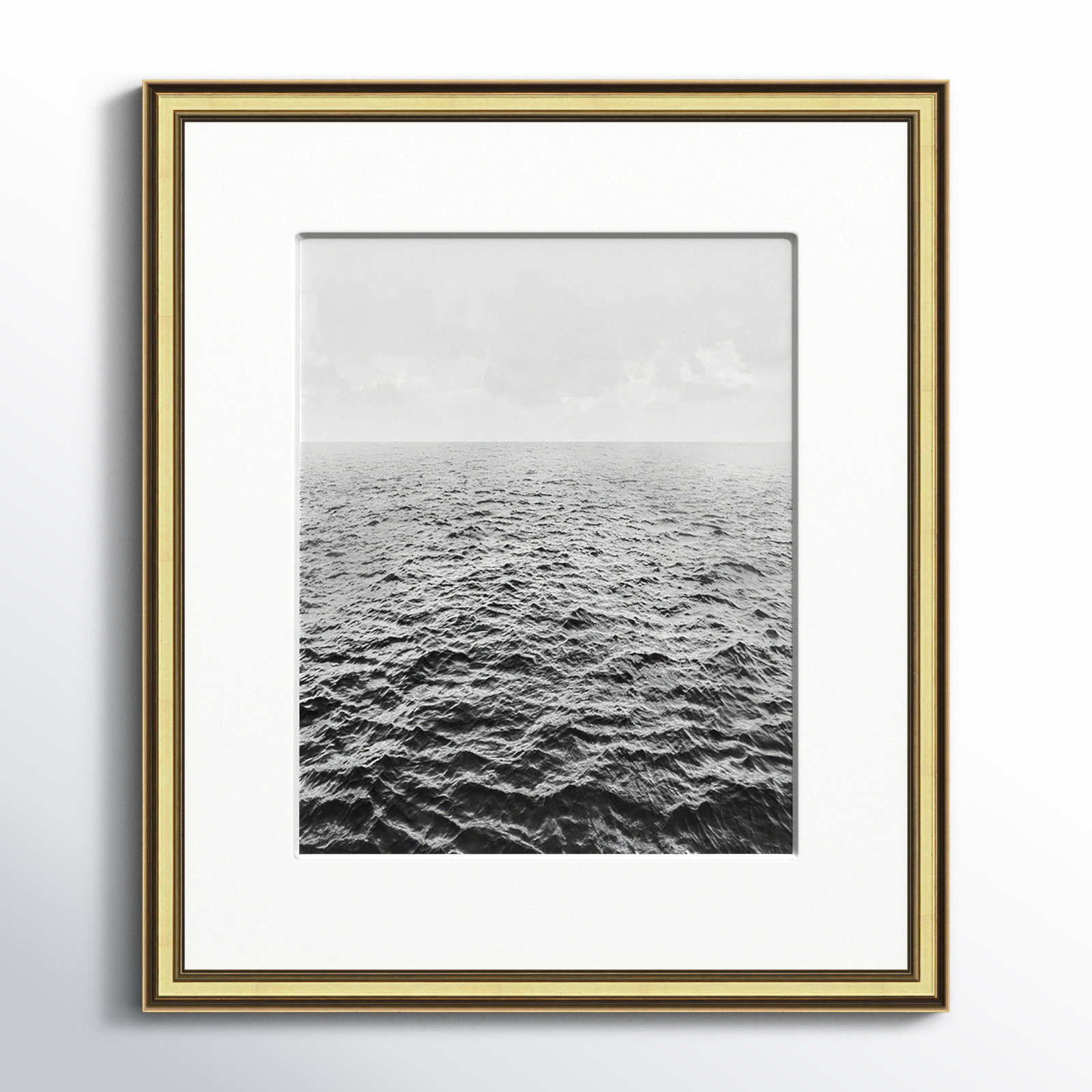Anali "Rolling in" Print by Mike Calascibetta, Gold, 14.25" W x 16.25" H x 0.875" D