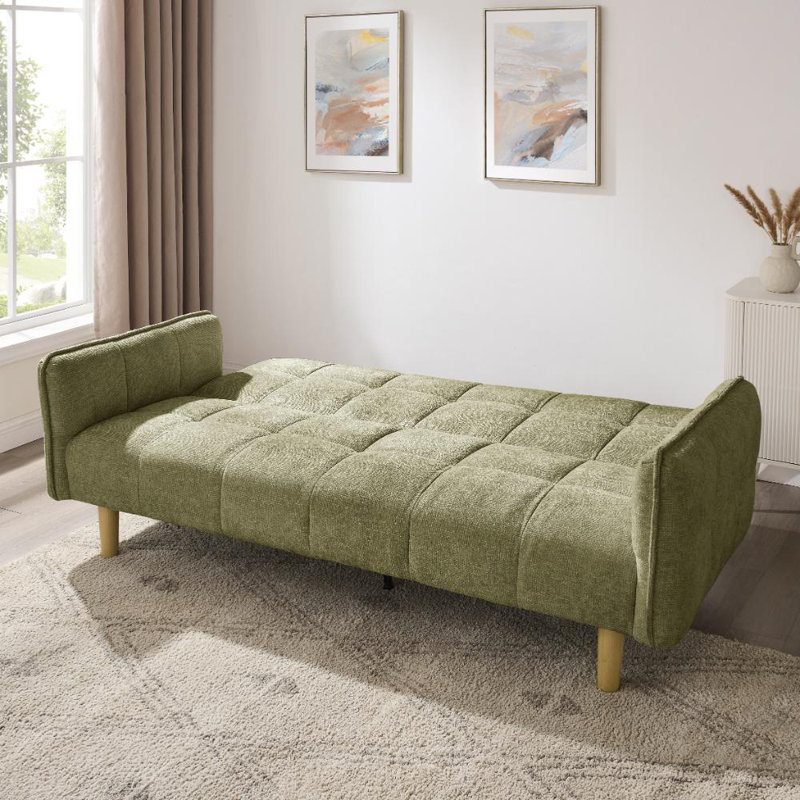 Julian 3 Seater Sofa Bed, Green