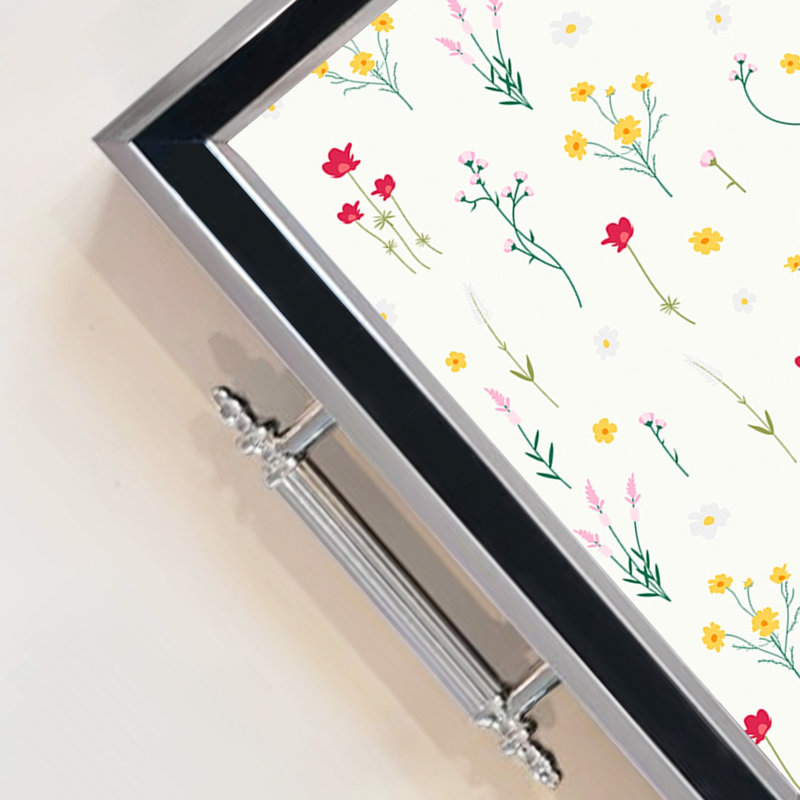 Élégant plateau en verre de 19,7 po x 11,4 po x 1,4 po | Fabrication 100% verre durable | Facile à nettoyer avec un chiffon humide | Idéal pour le service, la présentation décorative et l'organisation | Ajout élégant à la décoration intérieure