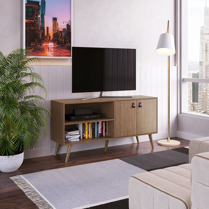 Meuble télé 54 po Amber, Brun naturel
