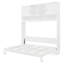 Lit escamotable avec tablettes ouvertes et armoire, grand lit escamotable-679040494