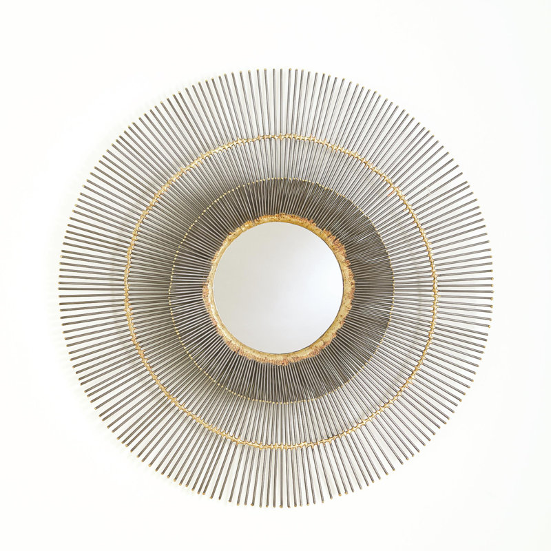 Round Iron Wall Mirror