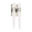 Sean Lavin Lassell 4-light double short wall sconce in natural brass finish with crystal shades-1992078248