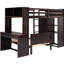 Lit mezzanine en bois massif - Profitez d'une expérience de sommeil de qualité avec lit simple avec garde-robe et espace supplémentaire. Maximisez la fonctionnalité de votre chambre à coucher. Construire-112982534-112982531