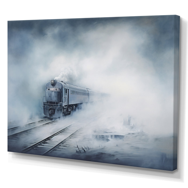 Train Atmospheric Whispers II sur impression sur toile, H 16 po x l 32 po x P 1 po, Toile tendue