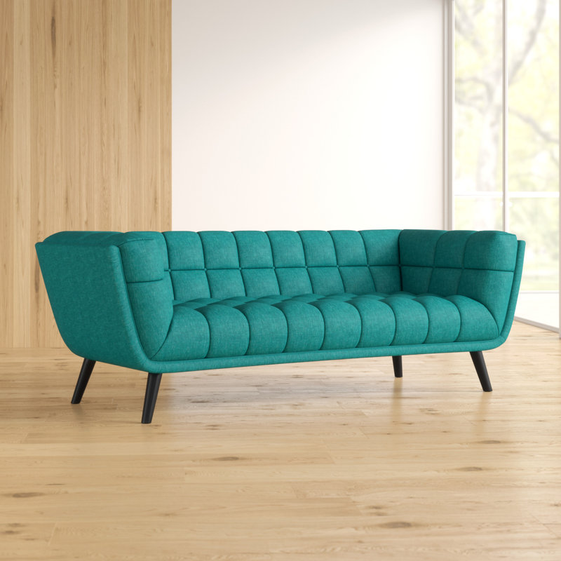 Canapé Carson Carrington Karhula, Tissage bleu sarcelle