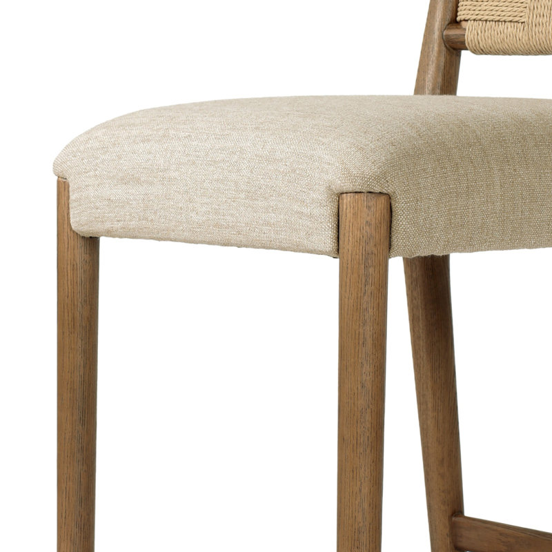 Rothler Stool-Alcala Wheat-Counter, Bar Stool (31” Seat Height), Beige, Brown