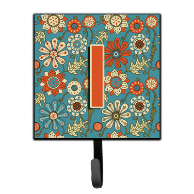 Porte-laisse rétro et crochet mural fleurs