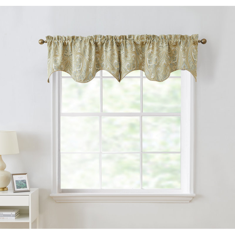 Gillot Blackout Rod Pocket 50" Window Valance, Neutral