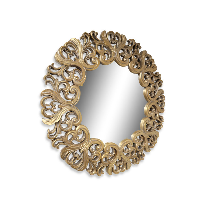 Miroir d'appoint mural rond