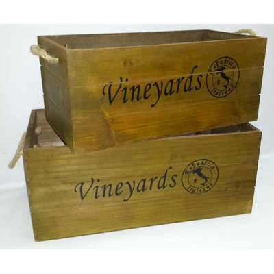 August Grove® Solid Wood Crate