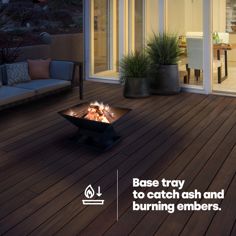 Bumstead Square Cast Iron Smokeless Fire Pit