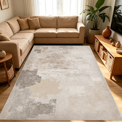 Tapis de style abstrait de 1 pièce pour le salon, doux et confortable, convient à toutes les saisons, facile à entretenir, tapis de sol intérieur lavable à la machine, convient à la chambre à coucher, à la salle à manger, au couloir, au patio, au balcon, à la maison, à la décoration extérieure.