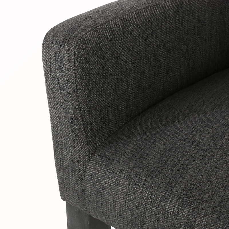 Tabouret de comptoir rembourré de 26 pouces, 2, Gris, Gris