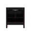 Ensemble de meuble-lavabo autoportant de 30 pouces avec lavabo, ensemble de lavabo simple avec tiroirs, une armoire et un tiroir basculant-863803360
