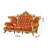 European-style retro sofa Upholstered 102.4 " Sofa