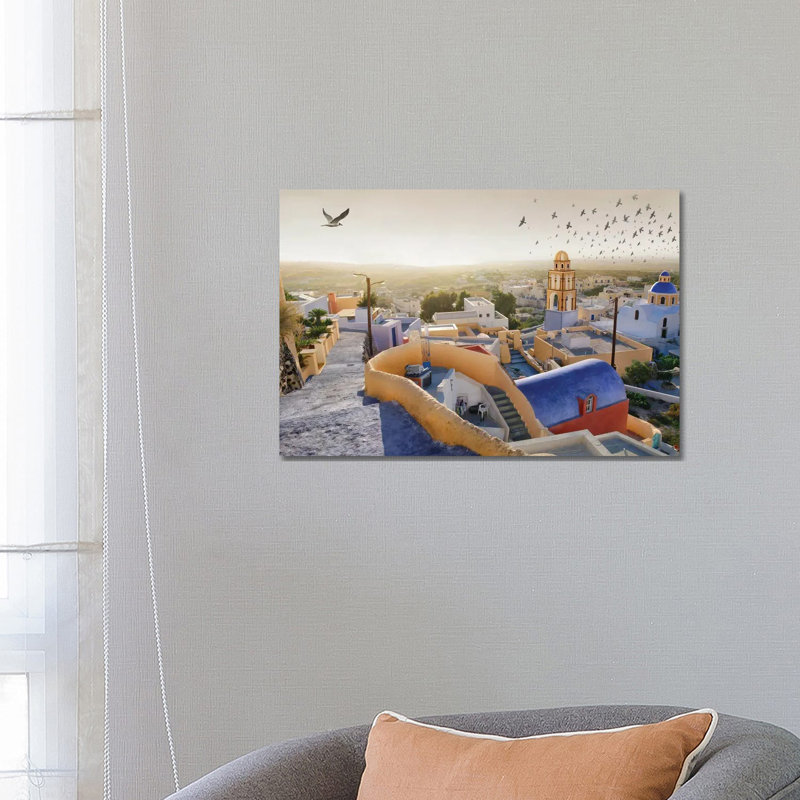 Santorini I by Ben Heine - Wrapped Canvas Print, 66.04 cm H x 45.72 cm W x 3.175 cm D