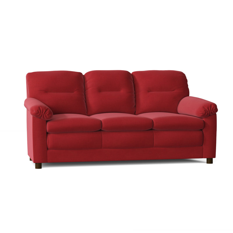 Amajae 79'' Upholstered Sofa, Oscar Red