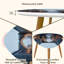 Ensemble de 2 tables basses gigognes Triangle