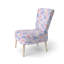 Chaise d'appoint French Country - Chaise d'appoint mauve à motif cachemire Petal Curl-1989412620