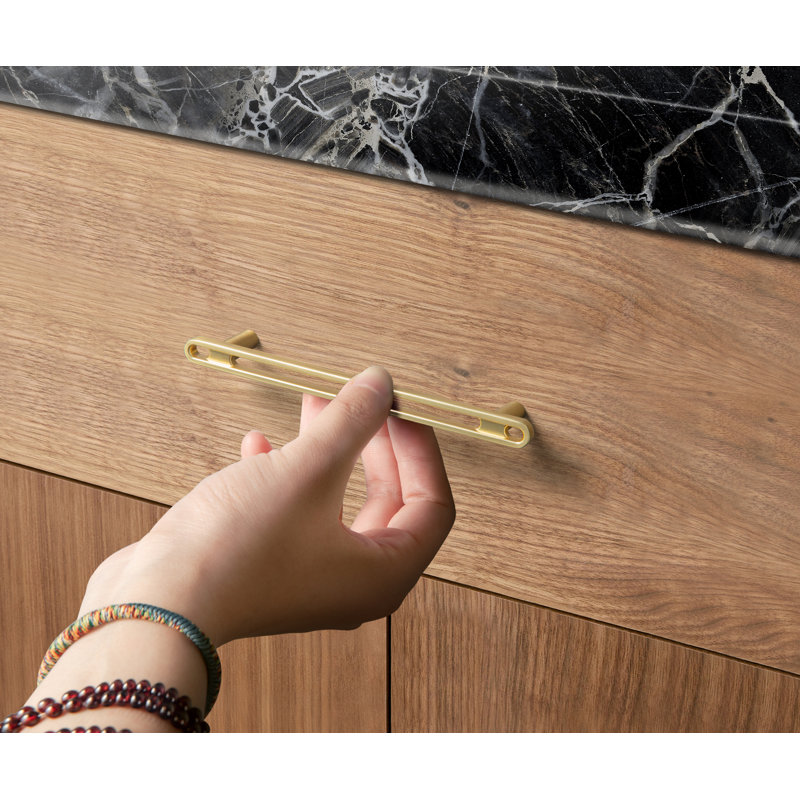 5" Center Bar / Handle Pull Multipack, Light Brushed Brass