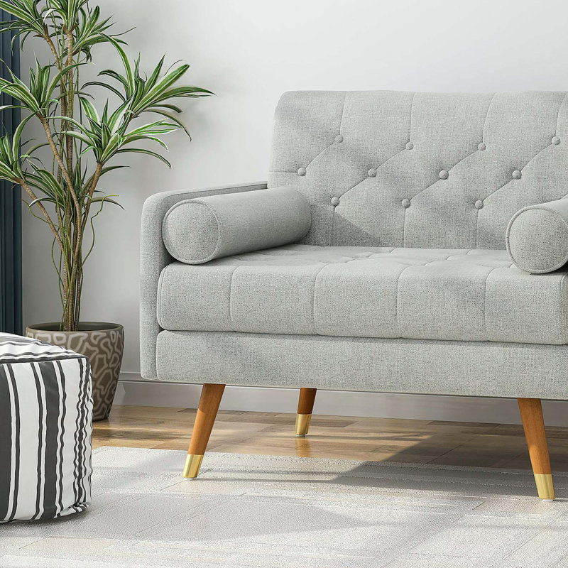 Fauteuil club, Gris clair