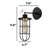 Adjustable Metal Body Caged Armed Wall Sconce