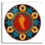  «Talavera Tex-mex 2» par Art Licensing Studio, art mural en verre acrylique, 36 po x 36 po-1886299035