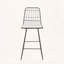 Tabouret de comptoir moderne avec coussin en fil de fer (ensemble de 2)-385179320