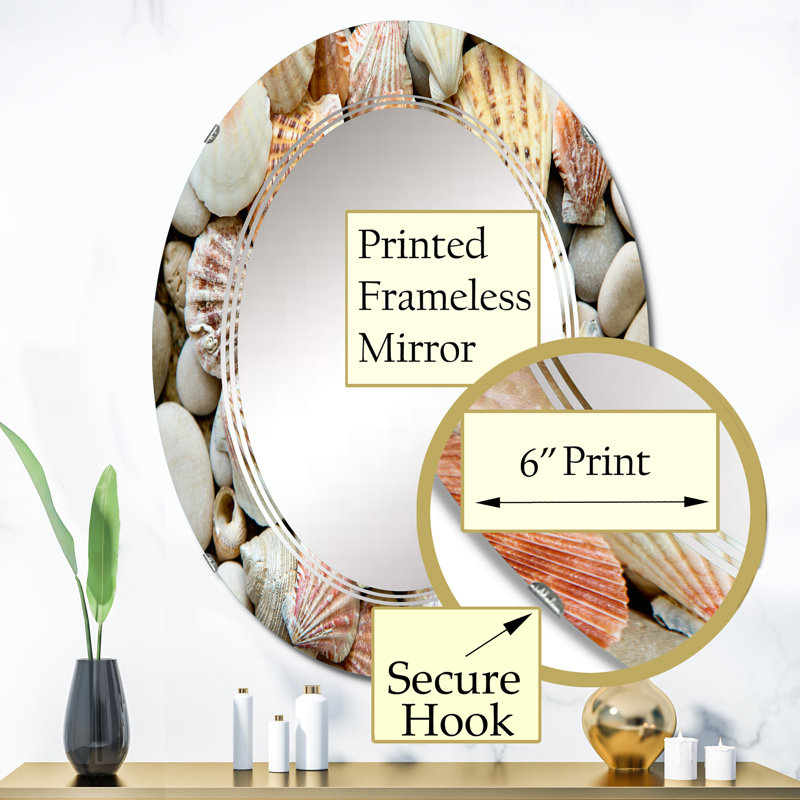 Miroir de salle de bain ovale mural, 36 po x 24 po