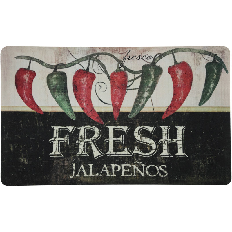 Dabbs Modern & Contemporary Polyester Non-Skid Kitchen Mat
