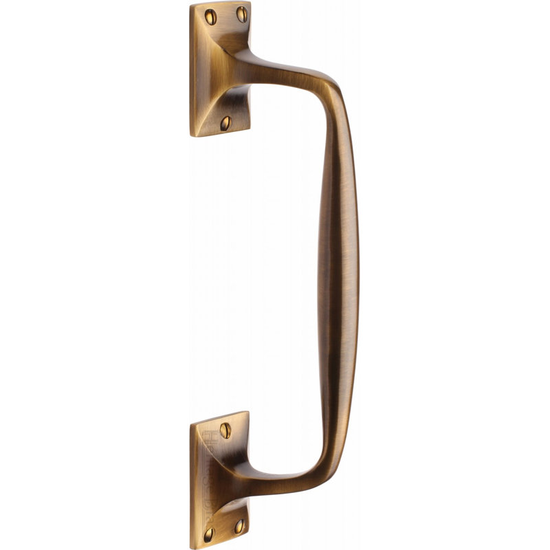 Heritage Brass Heritage Door Pull Handle Offset, Antique Brass, 31 cm H