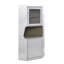Armoire en aluminium à 2 portes avec 1 tablette, solution de rangement durable et moderne pour la vie organisée