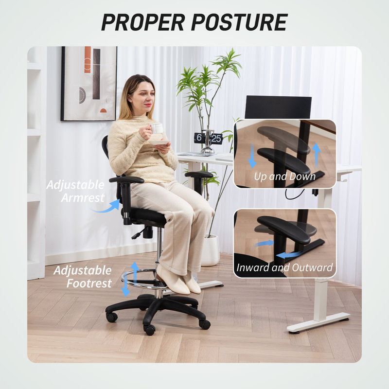 Polyester Drafting Chair