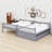 Space-Saving Bunk Bed Featuring Pull-Out Trundle And Safety Guardrails-1187265759