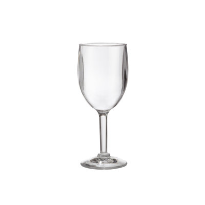 GET Verres à vin en plastique incassables réutilisables et résistants, 8 onces, transparent (ensemble de 4)