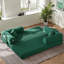 Canapé-lit 78,7 po en velours côtelé vert, canapé de salon compact, canapé convertible 5 en 1 avec 2 coussins, aucun assemblage requis, canapé sans os, tissu amovible pour animaux de compagnie-1148985111-1148985108-1148985109