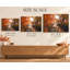 «Autumn Bridge», art mural sur toile lustrée-902521110