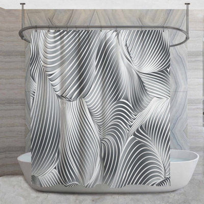 Rideau de douche Swirling Lines