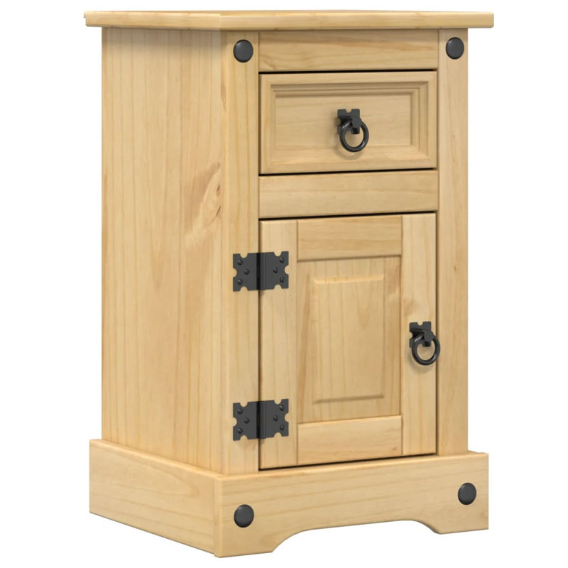 Susex 35cm W Solid + Manufactured Wood Bedside Table